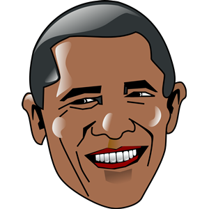 Obama Cartoons Clipart