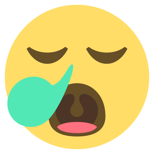 Sleepy Face Emoji Emoticon Vector Icon - Free Download Vector ...