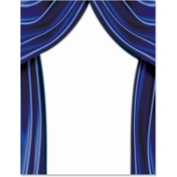 Stage Curtains Border Papers | PaperDirect