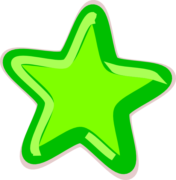 Green Star Clip Art - vector clip art online, royalty ...