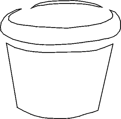 Flower Pot Stencil -- Free Flower Pot Stencil to Print and Cut Out
