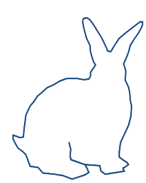 Easter Bunny Outline - ClipArt Best