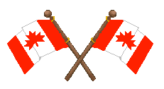 Canadian Clip Art - Crossed Canadian Flags - Individual Canada ...