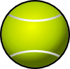 Tennis Ball clip art - vector clip art online, royalty free ...