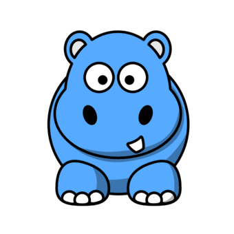 Baby Hippo Clipart craft projects, Animals Clipart - Clipartoons