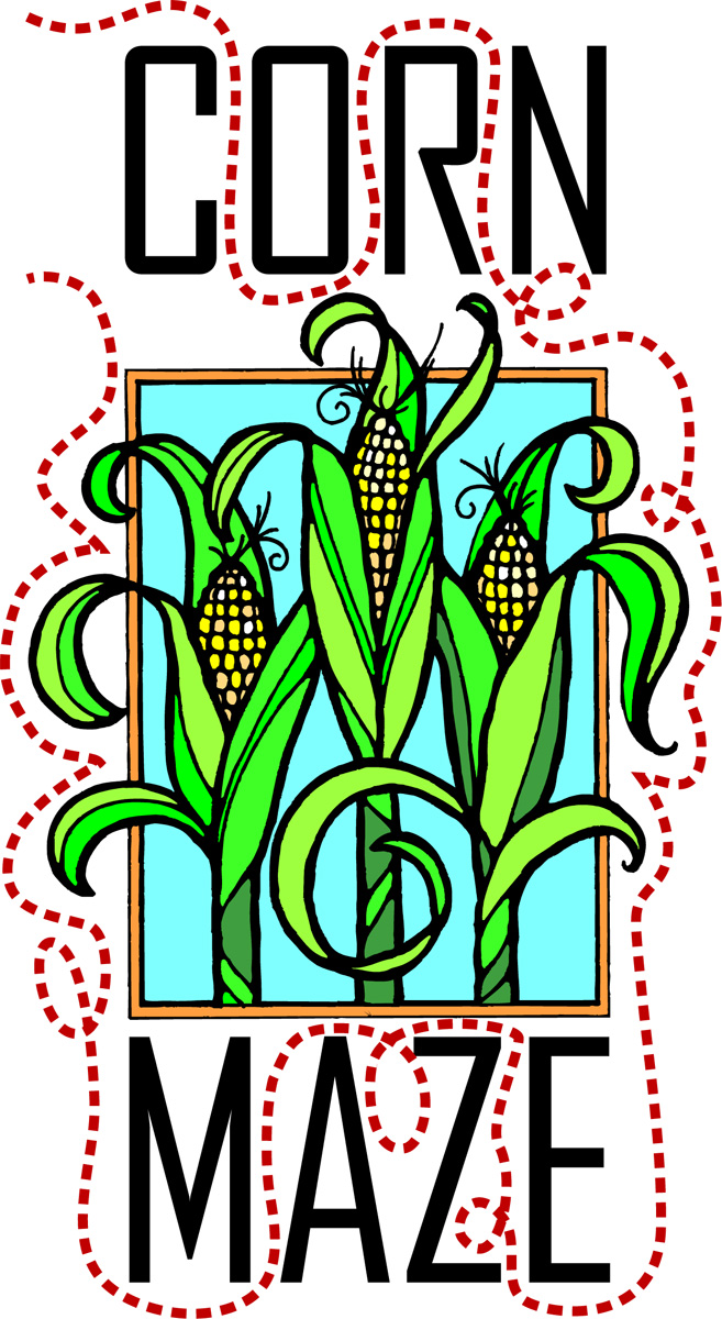 Corn maze clipart