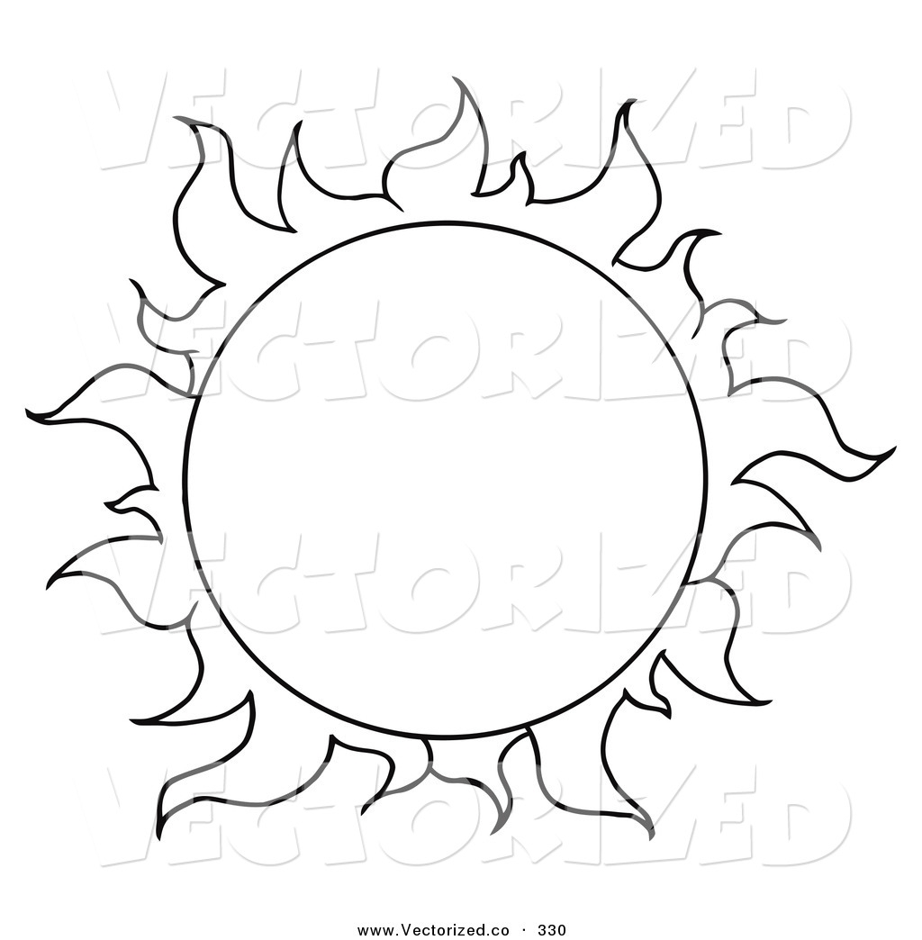 Line Art Of Sun : Sun line drawing clipart best
