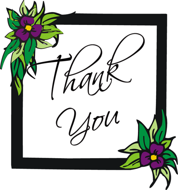 clip art thank you flowers - photo #23