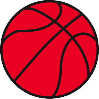 Red basketball clip art
