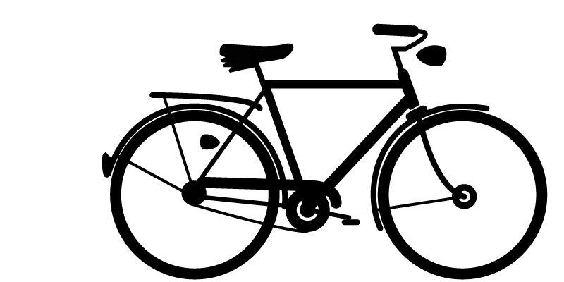 bicycle clip art silhouette - photo #33