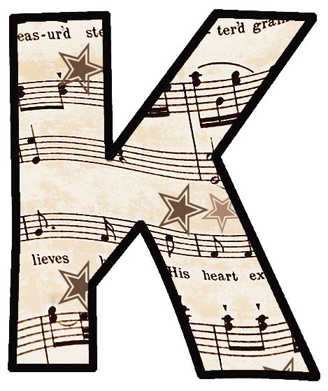 ArtbyJean - Vintage Sheet Music: Alphabet Sets