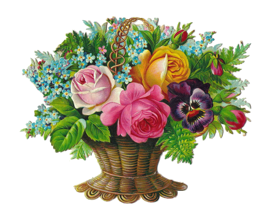 flower basket clipart - photo #5