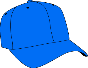 Clip Art-Blue Baseball Cap - Free Clipart Images