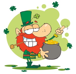 St Patricks Day Clipart Image - A Smiling Irish Man With a Pot of ...