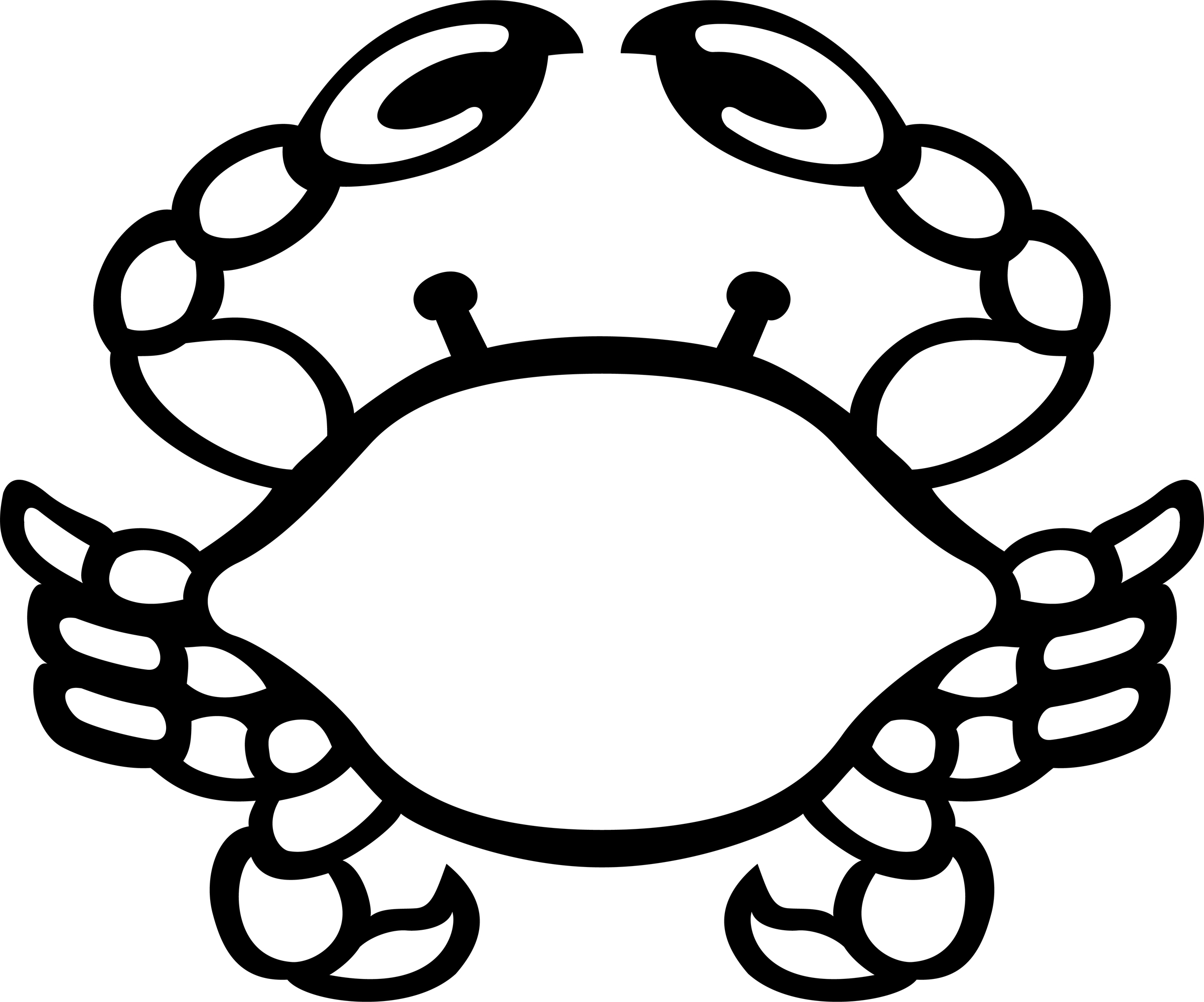 Hermit Crab Clipart Black And White - Free Clipart ...