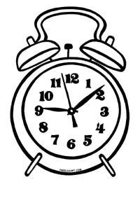 Clock Clipart Black And White - Free Clipart Images