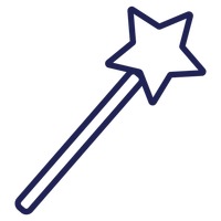 Star wand clipart