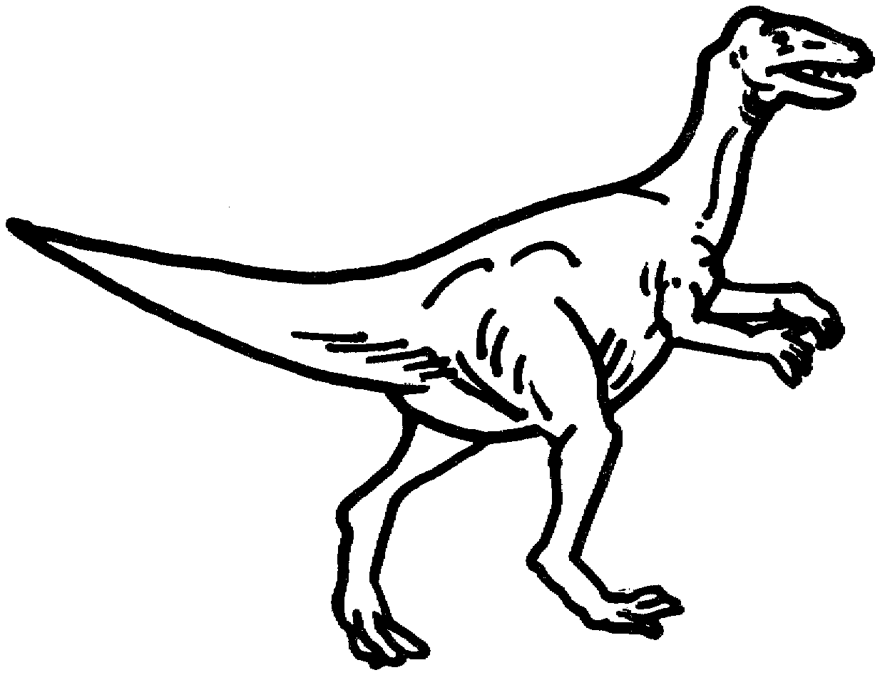 dinosaur clip art outline - photo #46