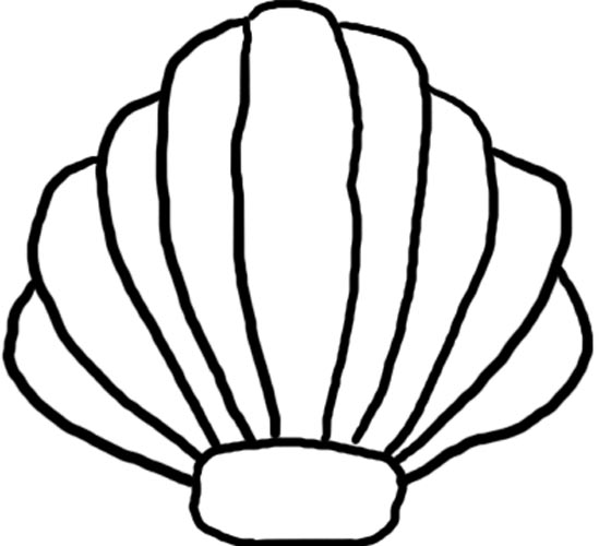 Clam Clipart Black And White - Free Clipart Images