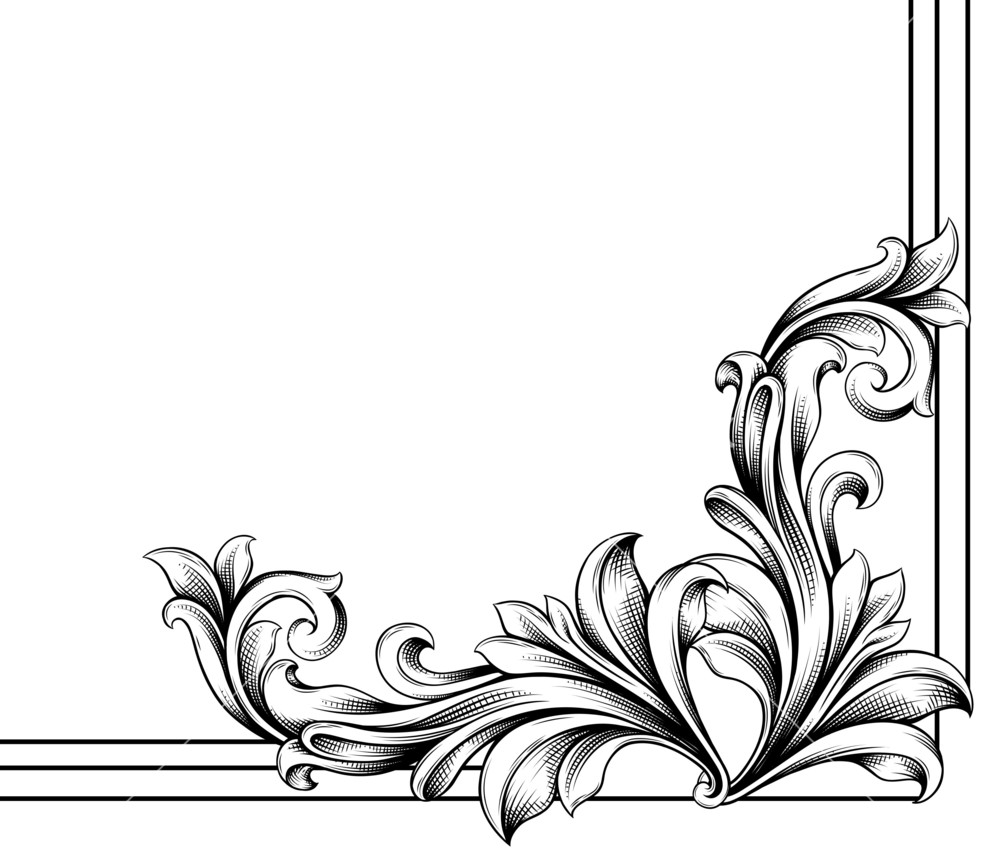 Floral Vector Corner - ClipArt Best