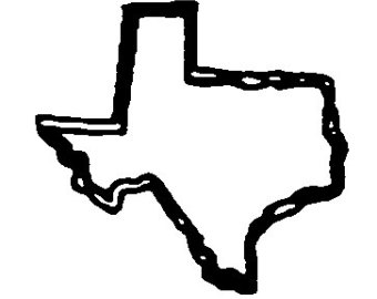 Texas outline clipart