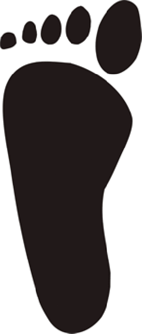 Footprint Stencil S Shape Clipart - Free to use Clip Art Resource