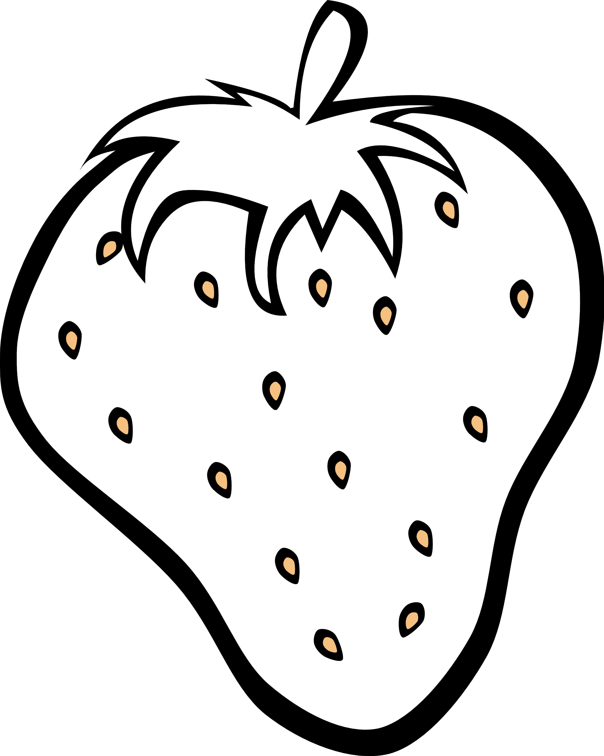 Fruits Clipart Black And White - Free Clipart Images