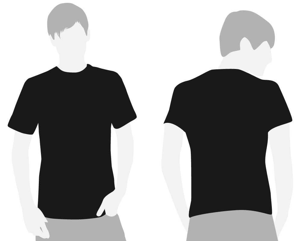 Black Tshirt Template ClipArt Best