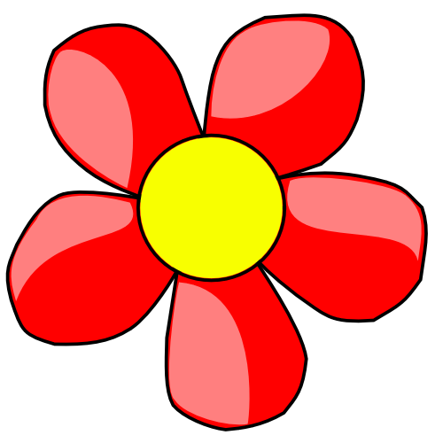 clipart red flower - photo #33