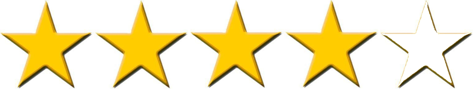 Image result for 4 out of 5 stars