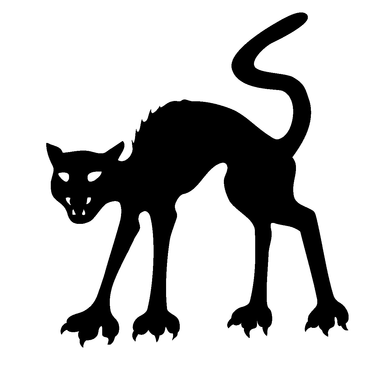 clip art black halloween cat - photo #33