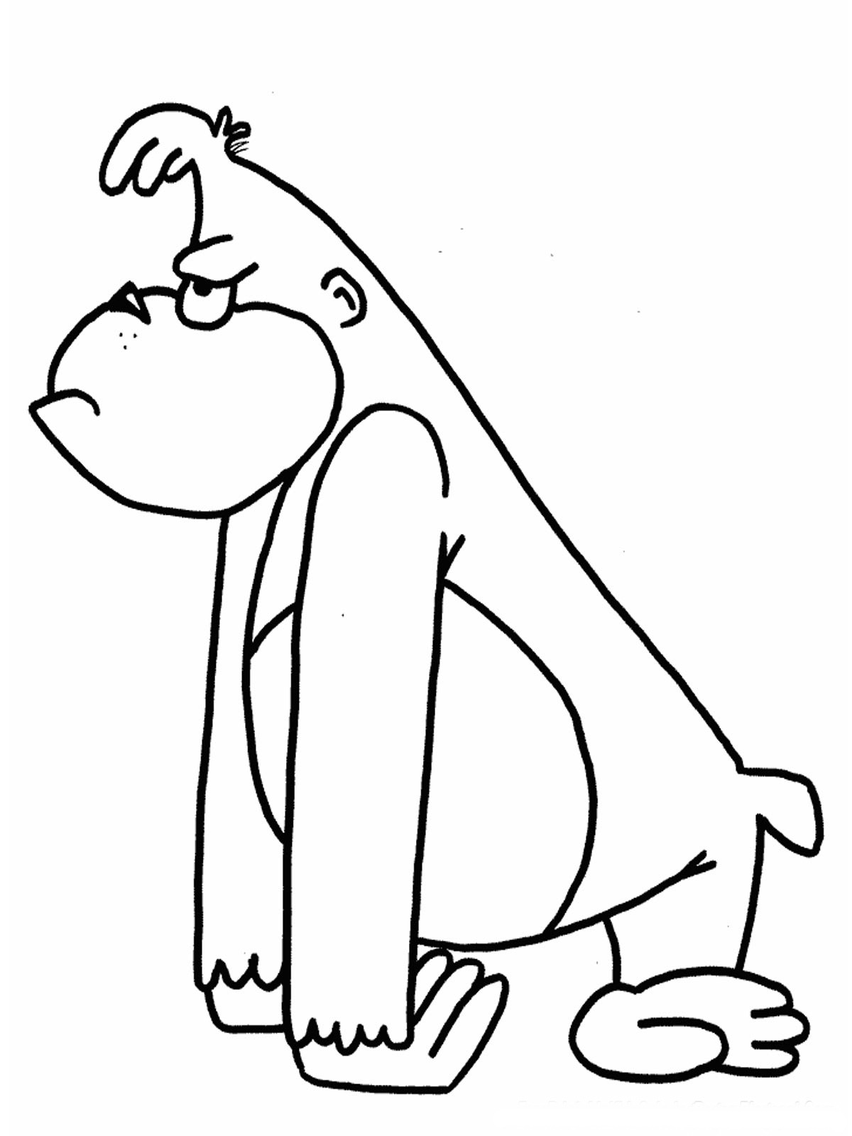 Apes Coloring Pages Realistic | Realistic Coloring Pages
