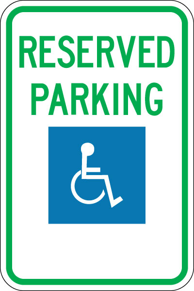 Parking and Traffic Control Sign - Reserved Parking with ...