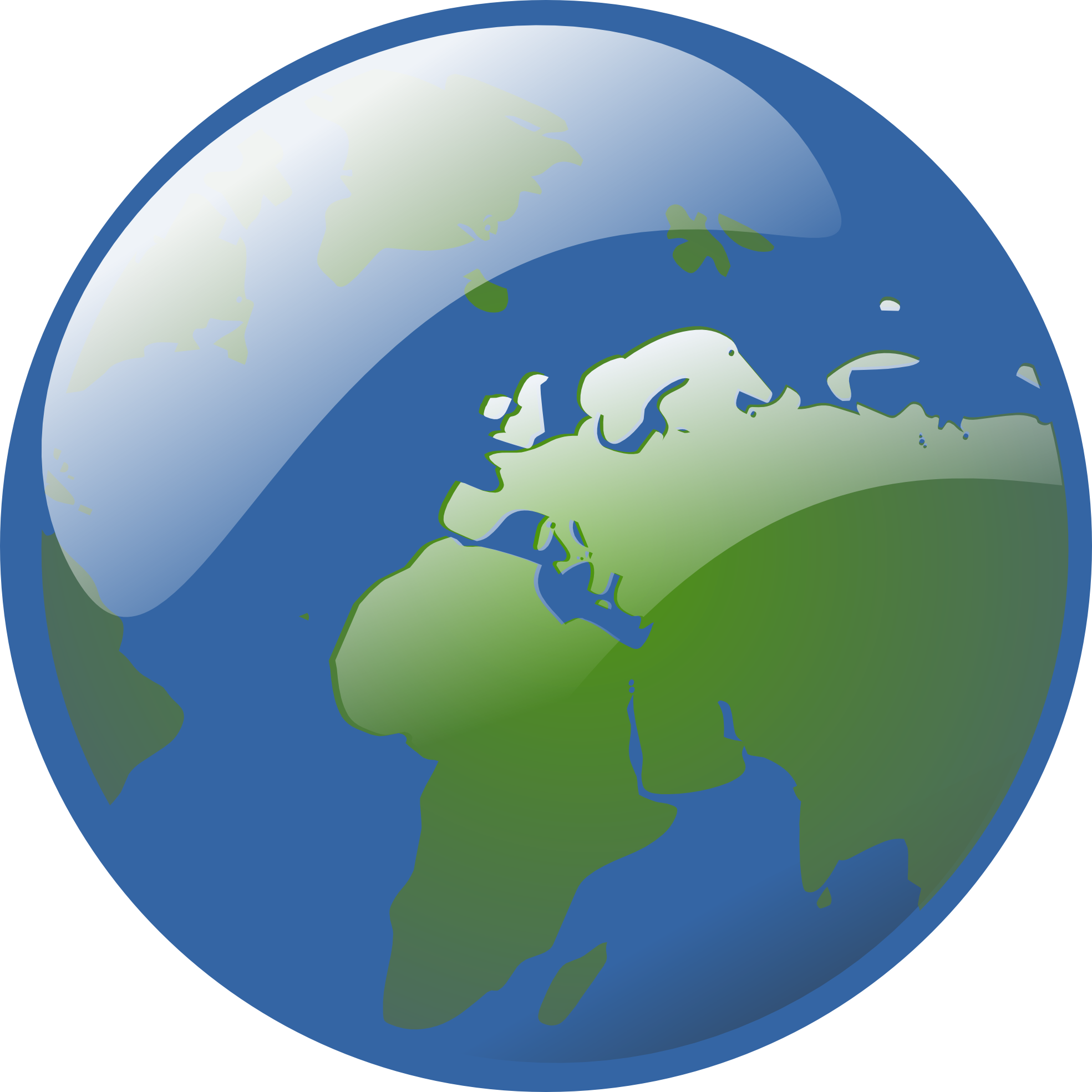 Earth Globe Vector And