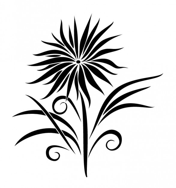 Tribal flower tatoo | Download free Vector