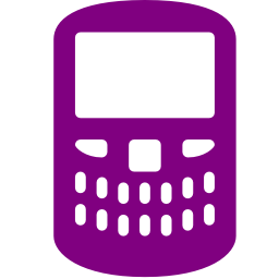 Purple blackberry icon - Free purple cell phone icons