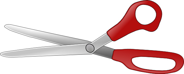 Scissors Open V Clip Art - vector clip art online ...
