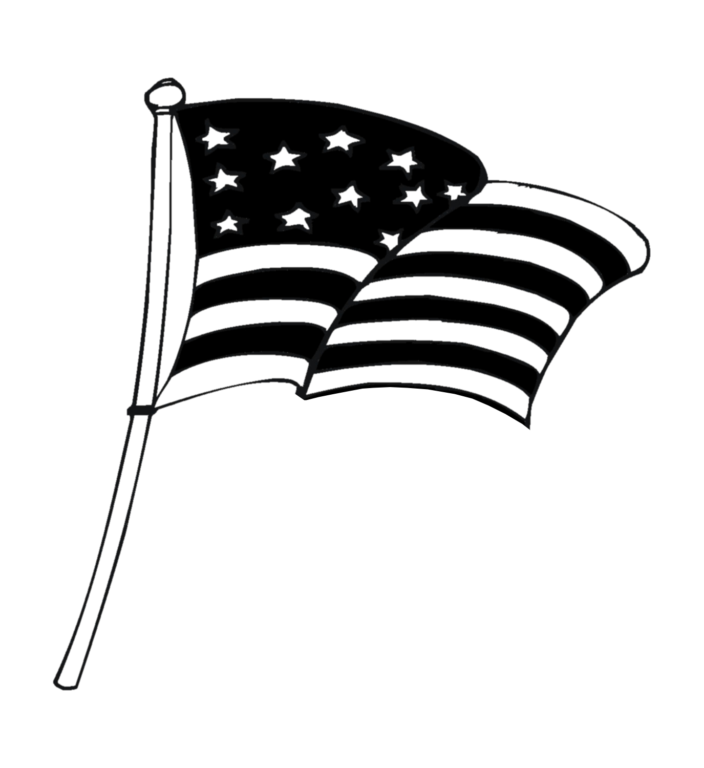 Clip Art American Flag