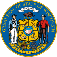 Wisconsin, state seal - vector image