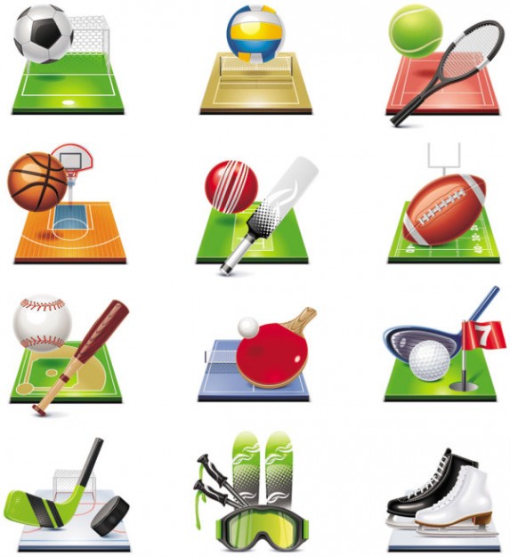 sports related icon vector | Download free Vector