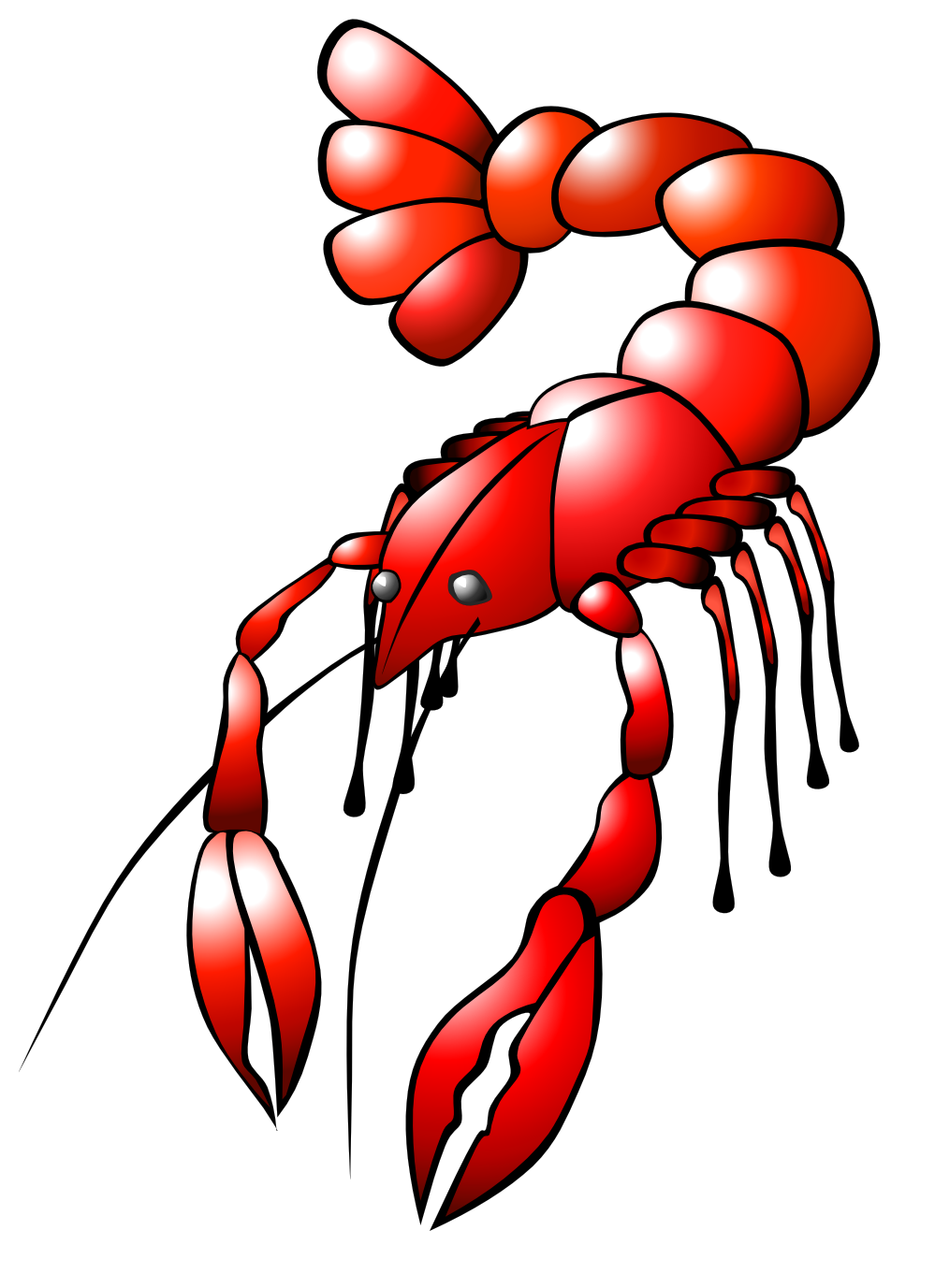Clip Art: Crawfish openclipart.org commons.
