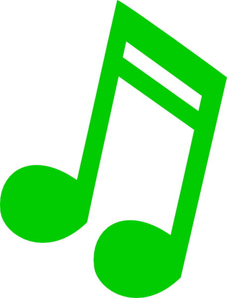 Music Note Green Clip Art - vector clip art online ...