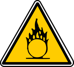 Warning - Flammable 2 clip art - vector clip art online, royalty ...