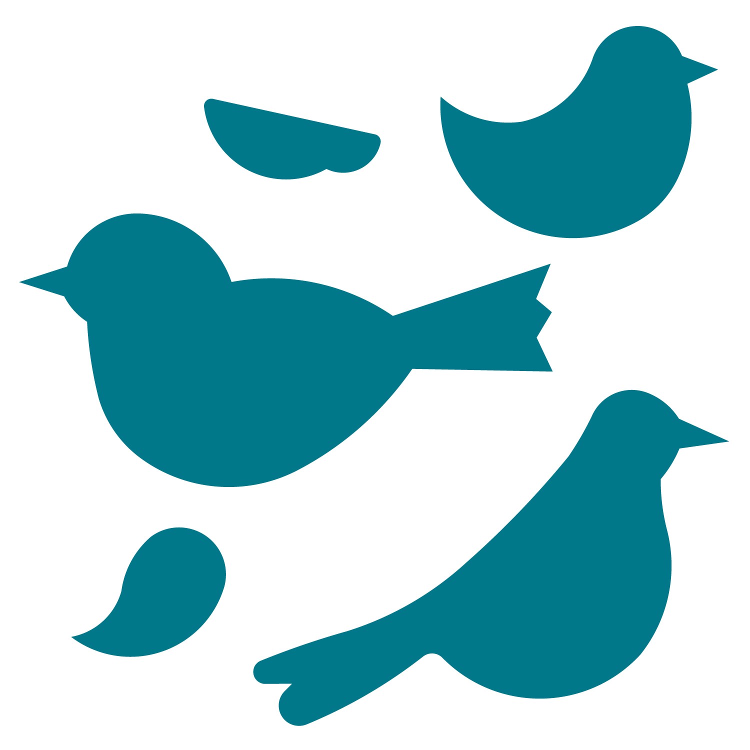 Silhouette - Birds | Bird Silhouette, Bird Stencil ...