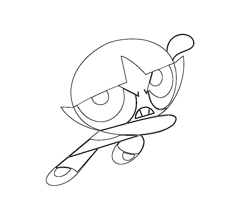 buttercup powerpuffgirls Colouring Pages