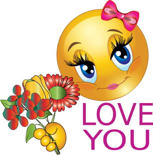 Love You Girl Smiley Emoticon Clipart Royalty Free ...