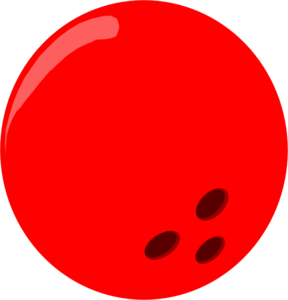 Bowling Ball - Red clip art - vector clip art online, royalty free ...