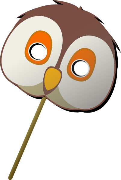 Owl Mask clip art Free Vector