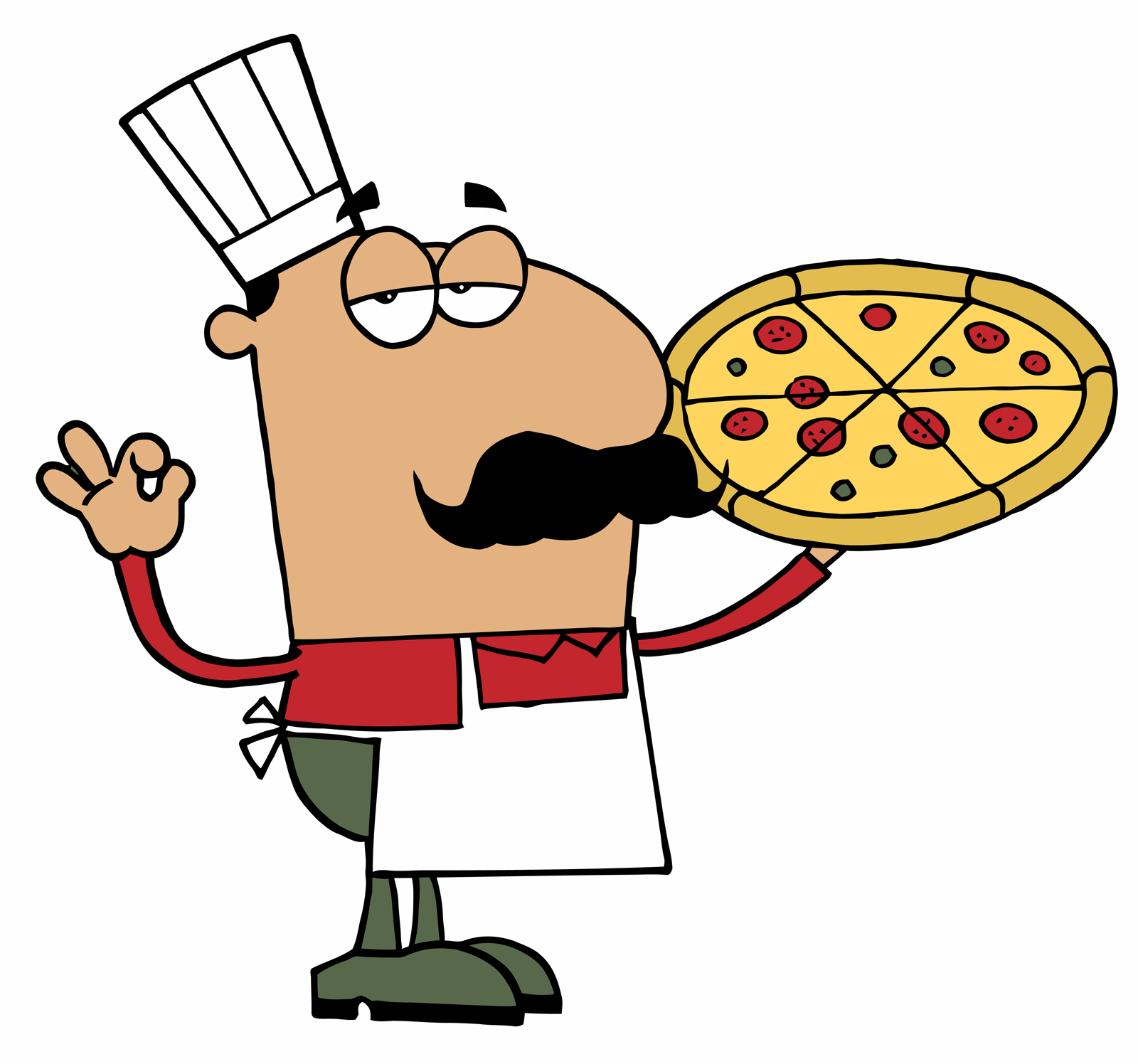 free black and white pizza clipart - photo #46