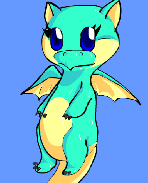Bubble the baby dragon